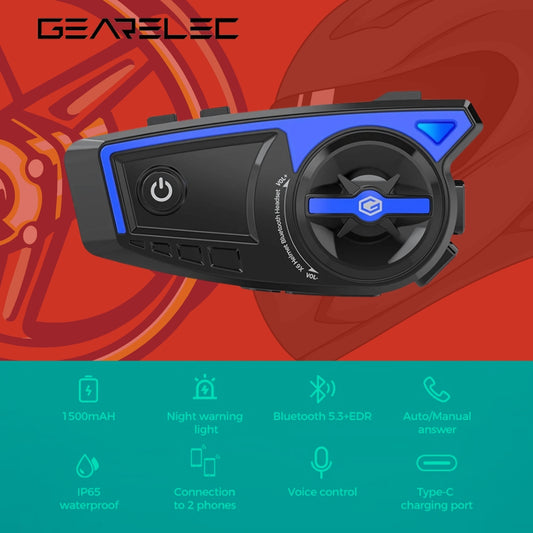 GEARELEC X6 helmet bluetooth headset