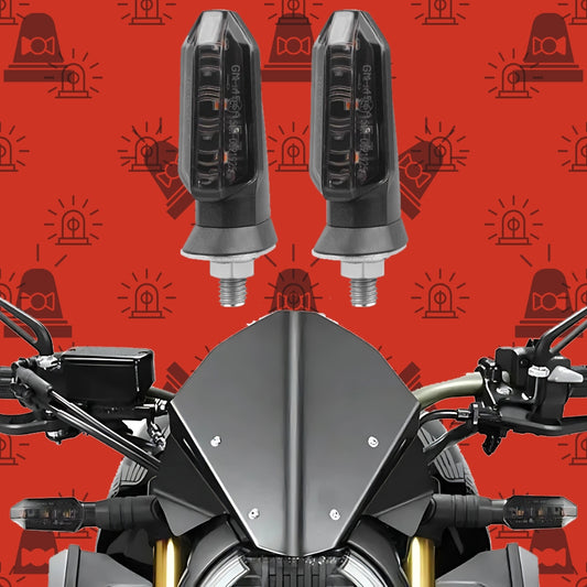 Kicry Mini Motorcycle LED Turn Signal Lights