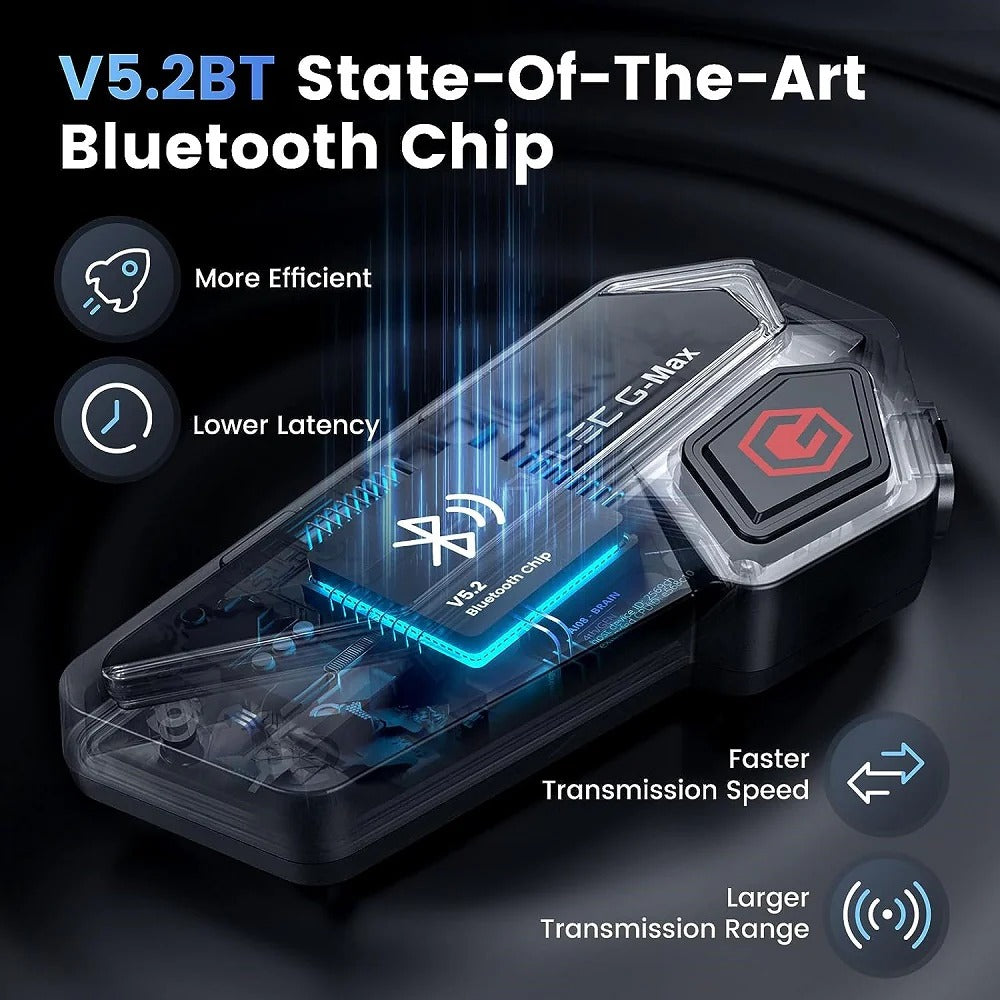 GEARELEC Gmax Motorcycle Bluetooth Headset