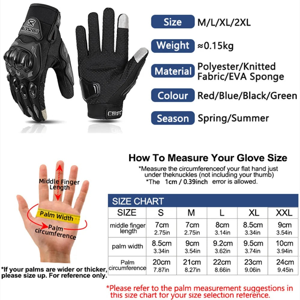assio motorcycle gloves